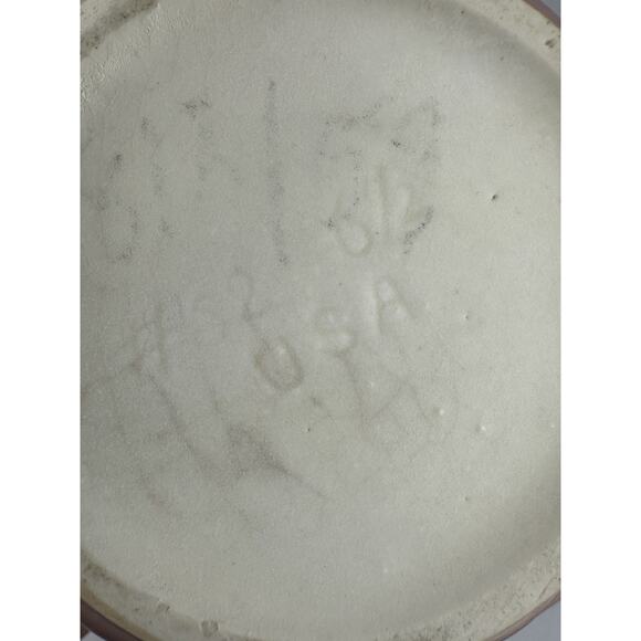 Vintage Hull Pink Vase Art Pottery Thistle Art Deco Vase 6” - Picture 7 of 9